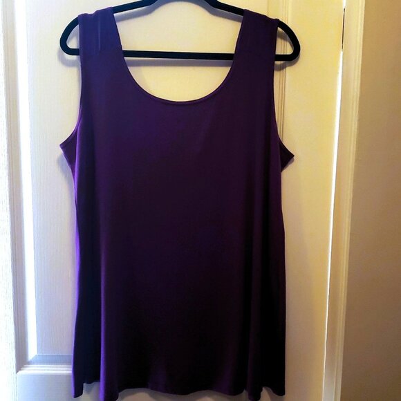 "Elegant" Purple Women's Tank Top -NWOT - Picture 5 of 9